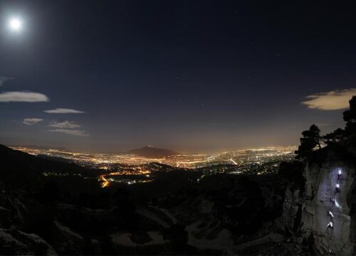 Climb Under the Stars: Night Rock Climbing with Breathtaking Athens Views